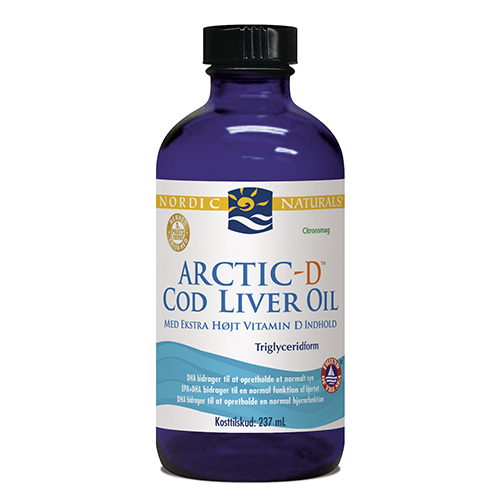 Torskelevertran +d Citrus Cod Liver Oil 237ml Fra Nordic Naturals