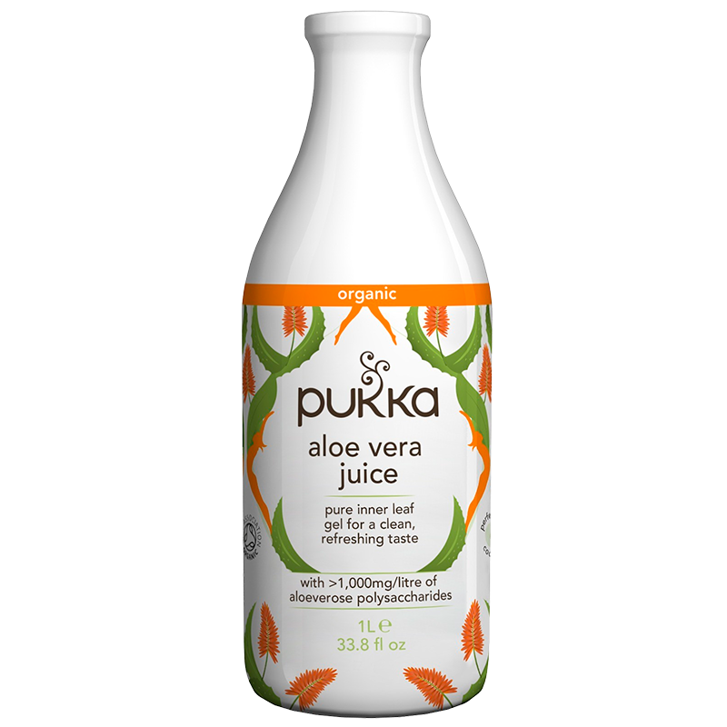 Aloe Vera Juice Økologisk 1 Ltr Fra Pukka