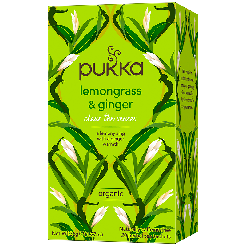 Lemongrass & Ginger Te Økologisk 20 Br Fra Pukka