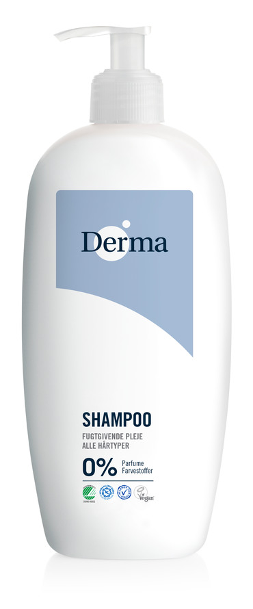 Shampoo (svanemærket) 1000 ml Derma thumbnail