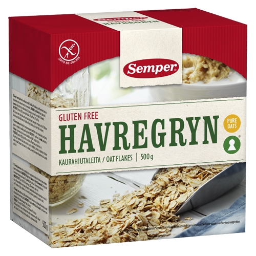 Havregryn Glutenfri 500gr Semper