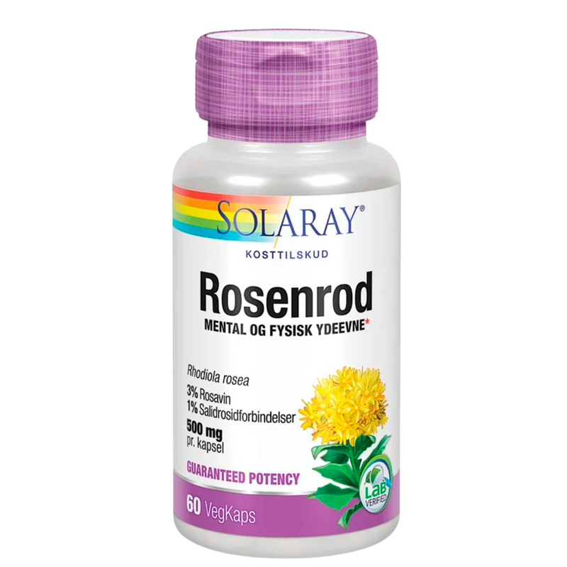 Rosenrod GP Ekstrakt 500 mg 60 kap fra Solaray