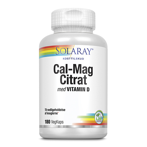 Calcium Magnesium Citrat M. D Vitamin 180 Kap Fra Solaray