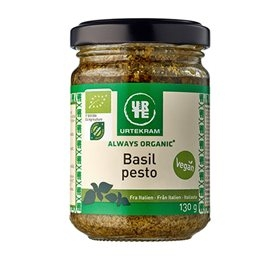 Se Pesto grøn økologisk 130ml fra Urtekram hos Helsehelse.dk